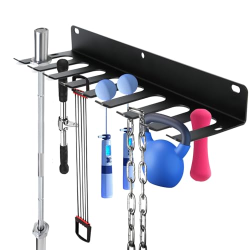 Aolamegs Heavy-duty Home Gym Storage Rack with 9 Hooks