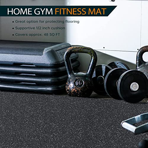 12 Piece Interlocking Puzzle Floor Tiles for Home Gym