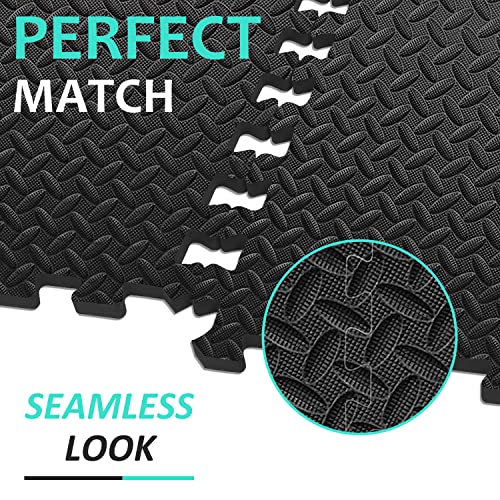 Interlocking Exercise Mat, 24'' x 24'', EVA Foam