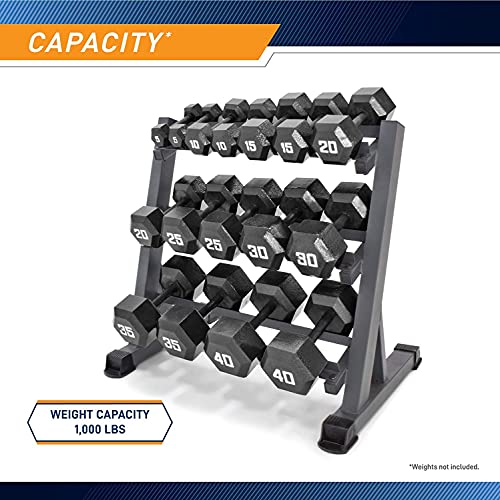 Marcy 3-Tier Dumbbell Rack Weight Storage Organizer