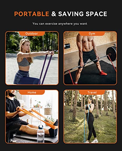 SUNPOW Pull Up Assistance Bands - Set of 5