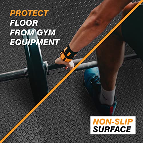 Interlocking Foam Tiles for Home Gym Flooring, 24 SQ FT