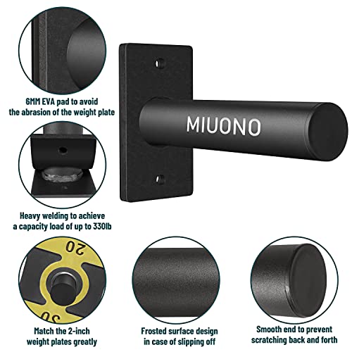 Wall Mounted Weight Plate Holder for 2" Olympic Plates