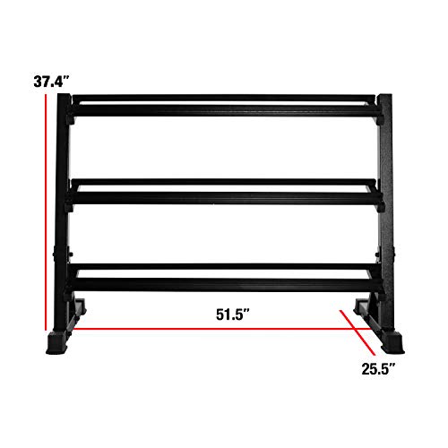CAP Barbell 3 Tier Dumbbell Rack, 51" - Home Gym