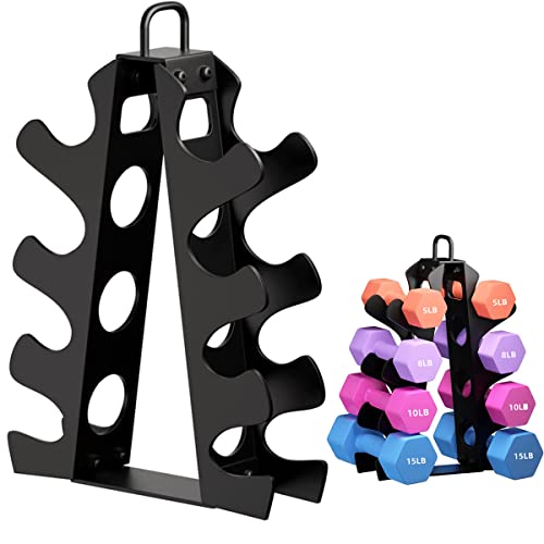 OKUGAFIT 4-Tier Dumbbell Rack for Home Gym