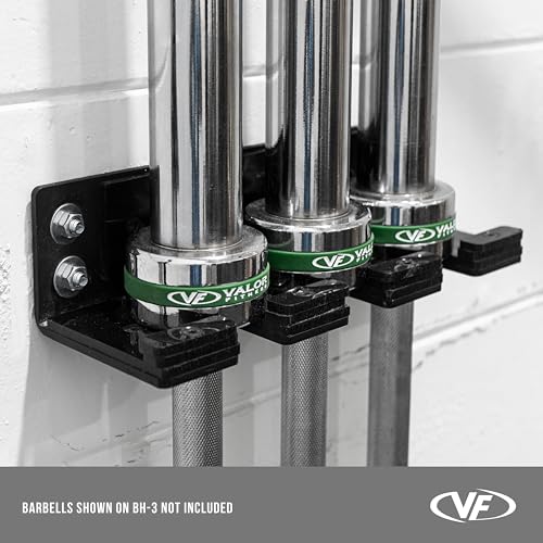 Wall-Mounted Olympic Barbell Storage Rack for Home Gym