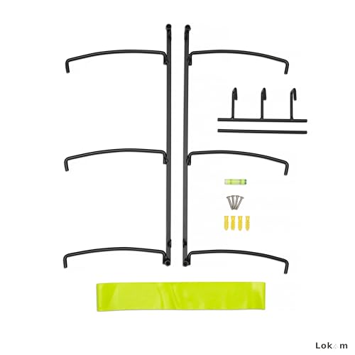 LOKAM Wall Mount Yoga Mat and Foam Roller Holder