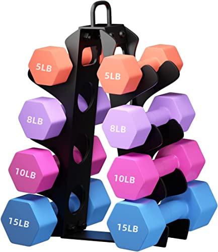 OKUGAFIT 4-Tier Dumbbell Rack for Home Gym