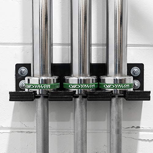 Wall-Mounted Olympic Barbell Storage Rack for Home Gym