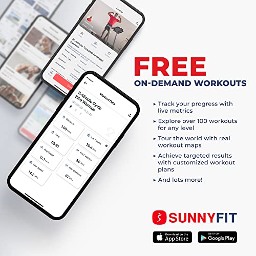 Sunny Health & Fitness Magnetic Rowing Machine with App