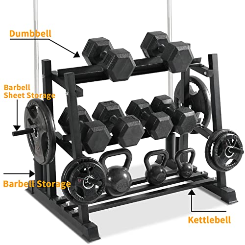 Space-Saving Dumbbell Rack Set for Home Gym 1100lbs