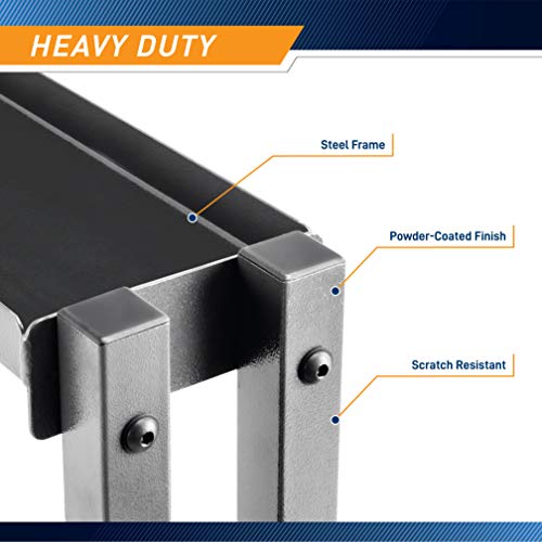 Gray Marcy Combo Weights Storage Rack: Dumbbells, Kettlebells, Plates