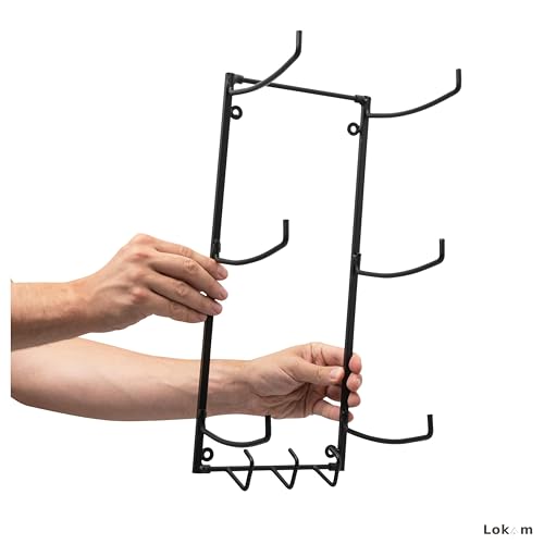 LOKAM Wall Mount Yoga Mat and Foam Roller Holder
