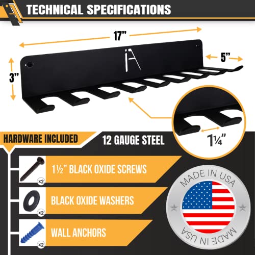 IRON AMERICAN Multipurpose Gym Storage Hanger Rack