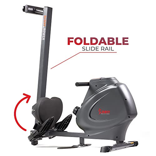 Sunny Health & Fitness Magnetic Rowing Machine with App