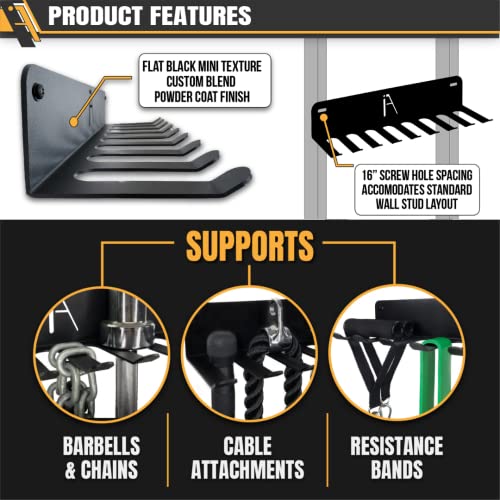 IRON AMERICAN Multipurpose Gym Storage Hanger Rack