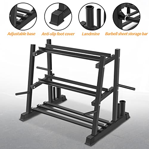 Space-Saving Dumbbell Rack Set for Home Gym 1100lbs