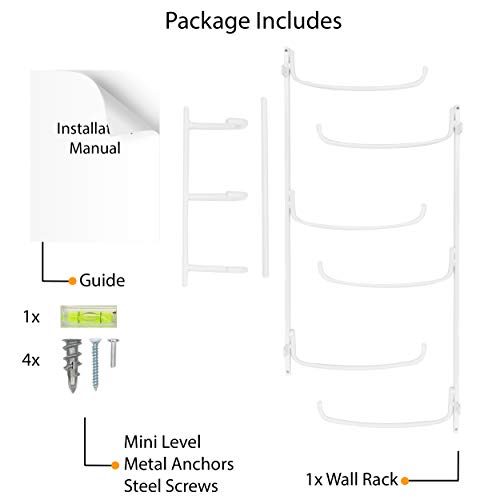 Wallniture Guru Wall Mount Yoga Mat Holder Set