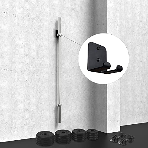 Alvade Wall Mount Barbell Holder for Space-Saving Gym