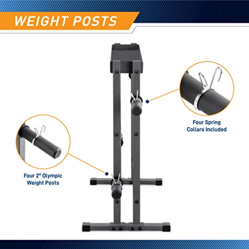 Gray Marcy Combo Weights Storage Rack: Dumbbells, Kettlebells, Plates