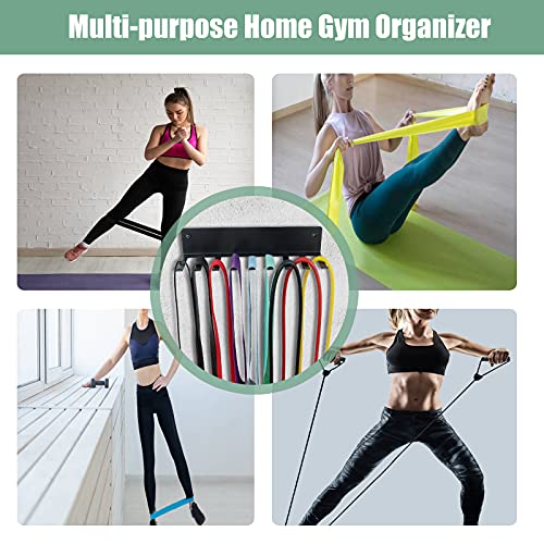 Multi-Purpose Gym Storage Rack for Fitness Bands and Gear
