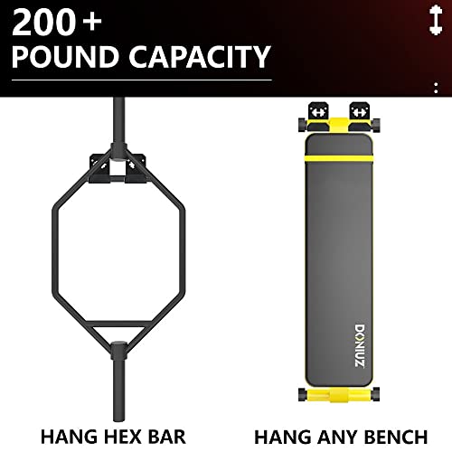 Weight Bench Gym Storage Wall Mount Brackets, 200lb Capacity