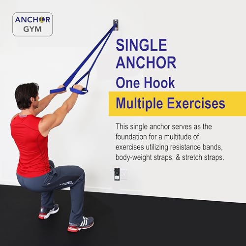 Anchor Gym H1 Wall Mount Workout Station with Hooks