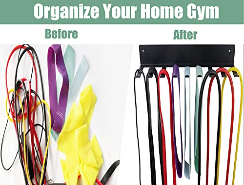 Multi-Purpose Gym Storage Rack for Fitness Bands and Gear