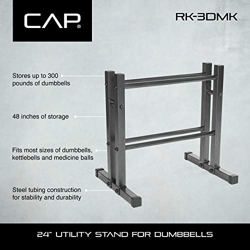 CAP Barbell 24" Rack for Dumbbells, Medicine Balls, Kettlebells