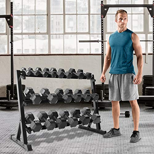 CAP Barbell 3 Tier Dumbbell Rack, 51" - Home Gym