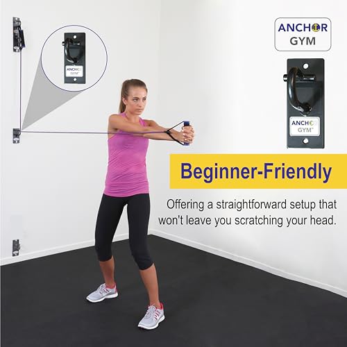 Anchor Gym H1 Wall Mount Workout Station with Hooks