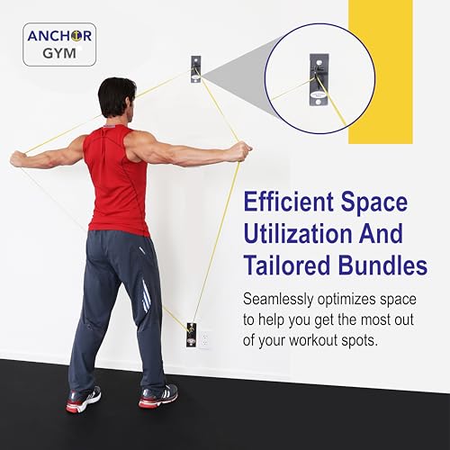 Anchor Gym H1 Wall Mount Workout Station with Hooks