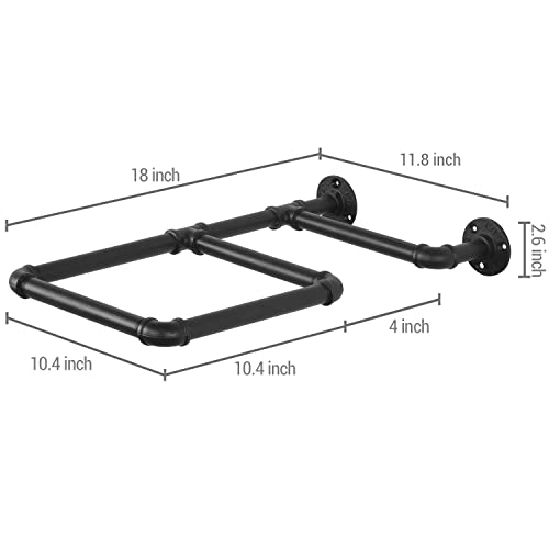 Wall Mounted Metal Pipe Exercise Ball Holder Rack