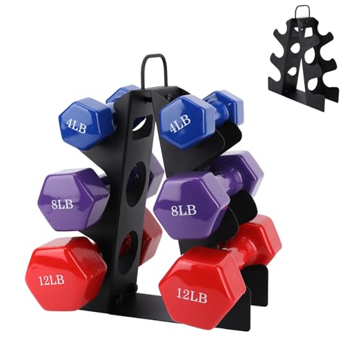 EXBTOKA 3 Tier Dumbbell Rack for Home Gym