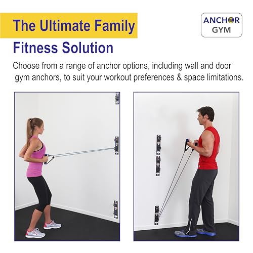 Anchor Gym H1 Wall Mount Workout Station with Hooks