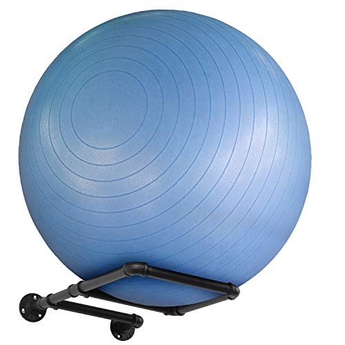 Wall Mounted Metal Pipe Exercise Ball Holder Rack