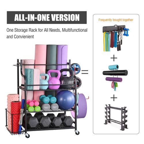 Yoga Mat Storage Rack for Home Gym Organization