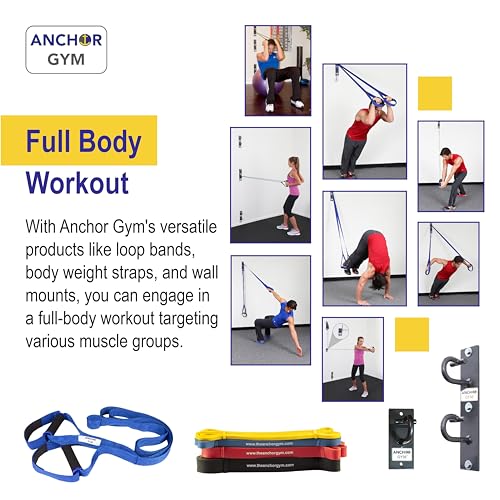 Anchor Gym H1 Wall Mount Workout Station with Hooks