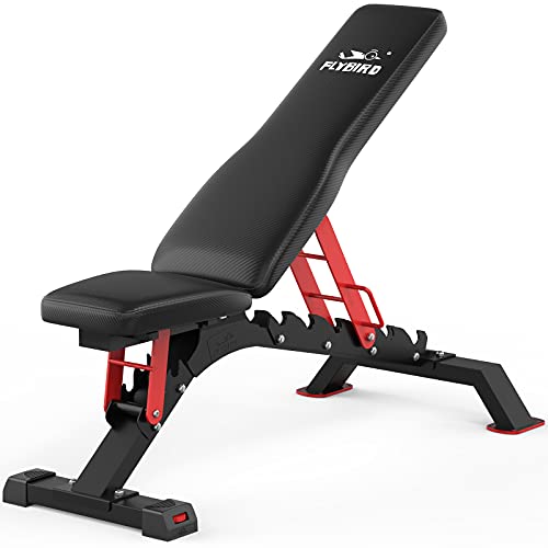FLYBIRD 1200LBS Weight Capacity Adjustable Strength Training Bench