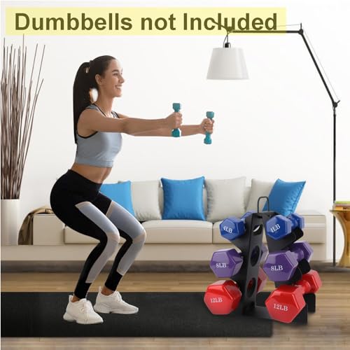 EXBTOKA 3 Tier Dumbbell Rack for Home Gym