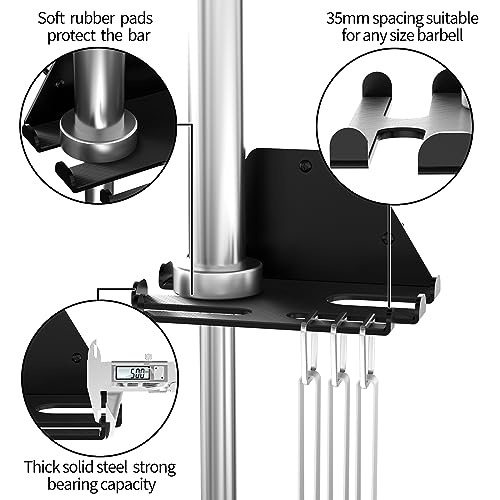 Olympic Barbell Rack Stand, Vertical Holder, Home Gym Organizer