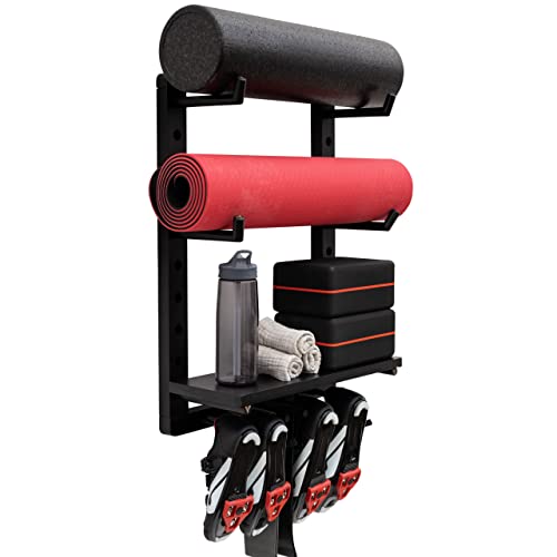 Customizable Wall Mount Yoga Mat Storage Rack
