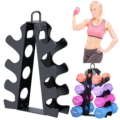 Bupans 4-Tier Dumbbell Rack Stand for Home Gyms
