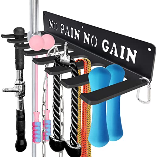 Heavy-Duty Wall-Mounted Gym Equipment Organizer Rack