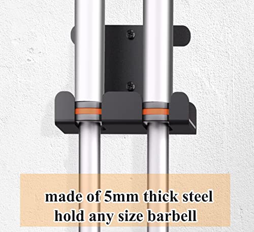 Alvade Heavy Duty Wall Mount Barbell Holder for Home Gym