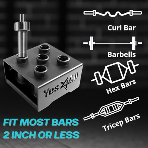 Yes4All Olympic Bar Vertical Storage Display Rack, Black