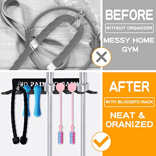 Heavy-Duty Wall-Mounted Gym Equipment Organizer Rack