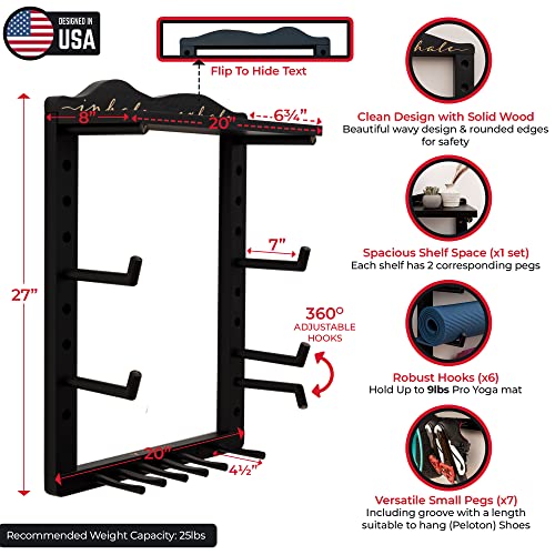 Customizable Wall Mount Yoga Mat Storage Rack