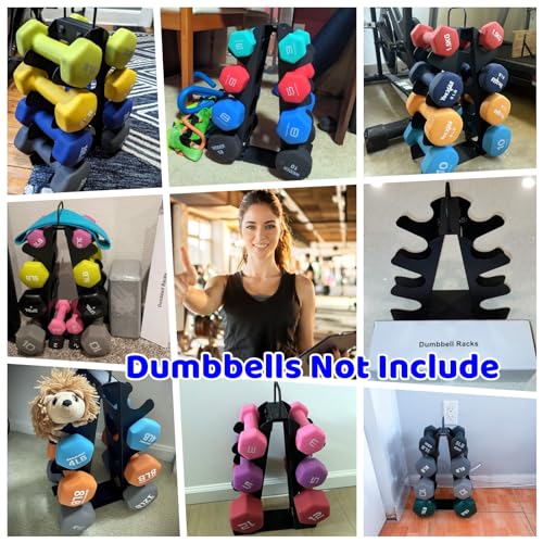 Bupans 4-Tier Dumbbell Rack Stand for Home Gyms