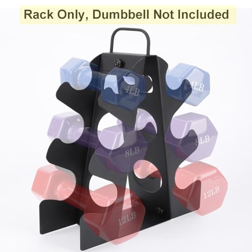 EXBTOKA 3 Tier Dumbbell Rack for Home Gym